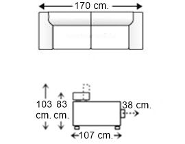 Sofá 2 plazas