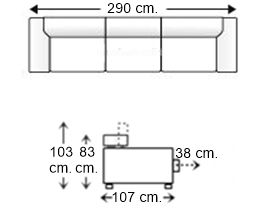 Sofá 5 plazas