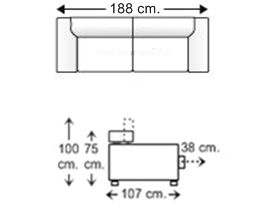 Sofá 2,5 plazas