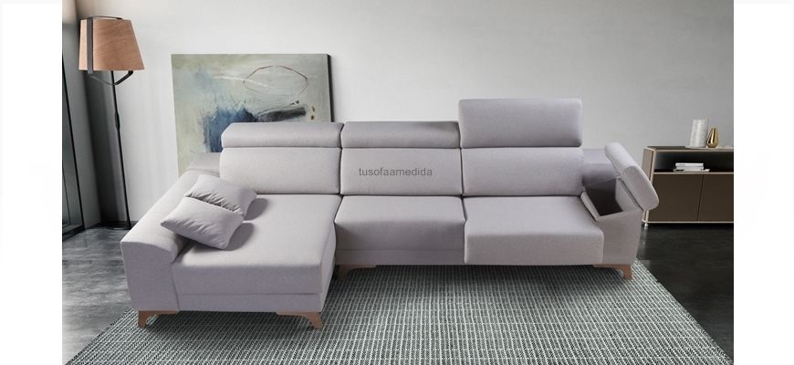 Sofás Chaise longue con Patas altas metálicas o madera alto Diseño